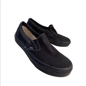VANS black slip-ons